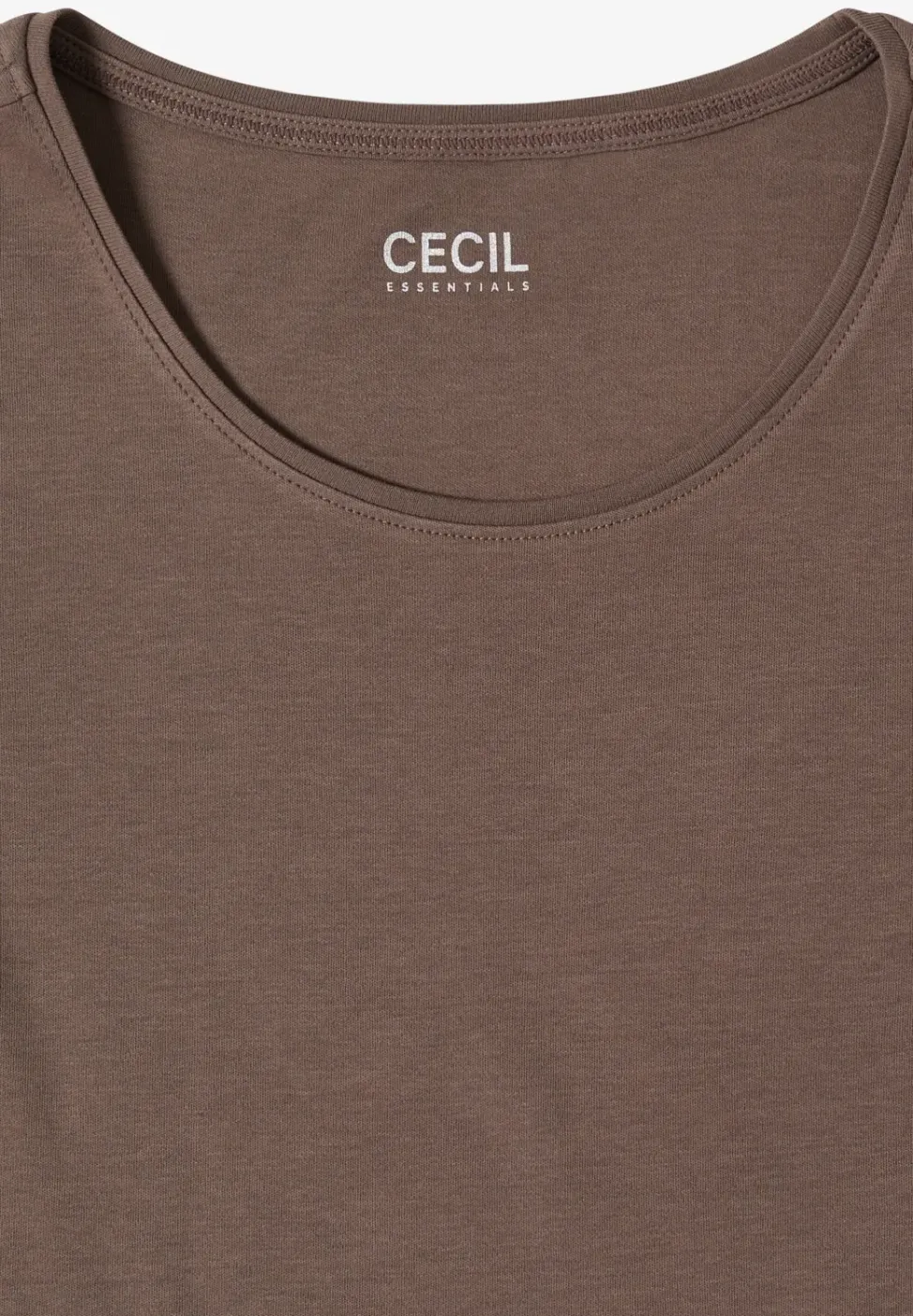 Basic T-Shirt mit Rundhals in Unifarbe