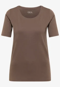 Basic T-Shirt mit Rundhals in Unifarbe