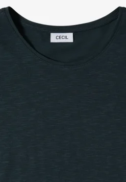Basic T-Shirt mit Rundhals in Unifarbe
