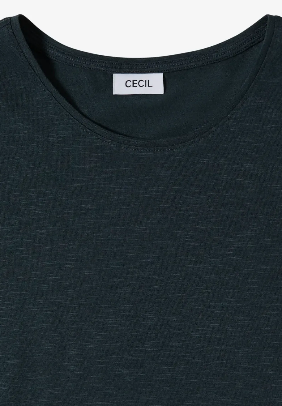 Basic T-Shirt mit Rundhals in Unifarbe