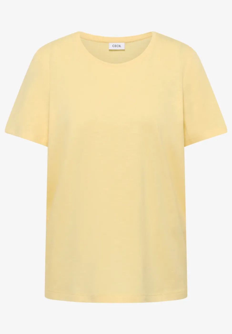 Basic T-Shirt mit Rundhals in Unifarbe