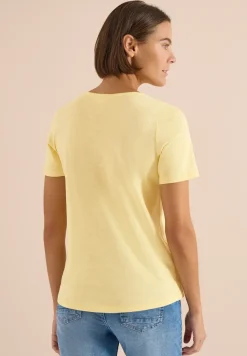 Basic T-Shirt mit Rundhals in Unifarbe