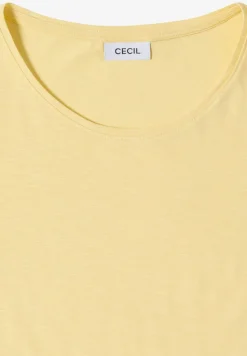 Basic T-Shirt mit Rundhals in Unifarbe