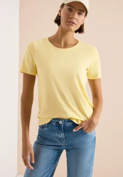 Basic T-Shirt mit Rundhals in Unifarbe