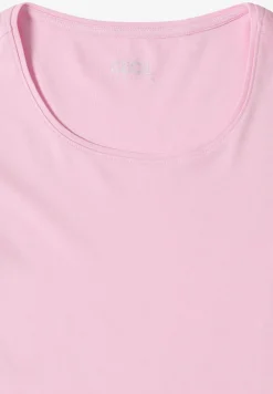 Basic T-Shirt mit Rundhals in Unifarbe