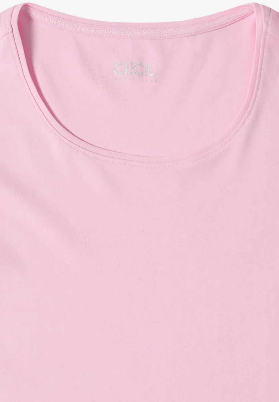 Basic T-Shirt mit Rundhals in Unifarbe