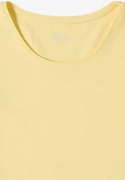 Basic T-Shirt mit Rundhals in Unifarbe