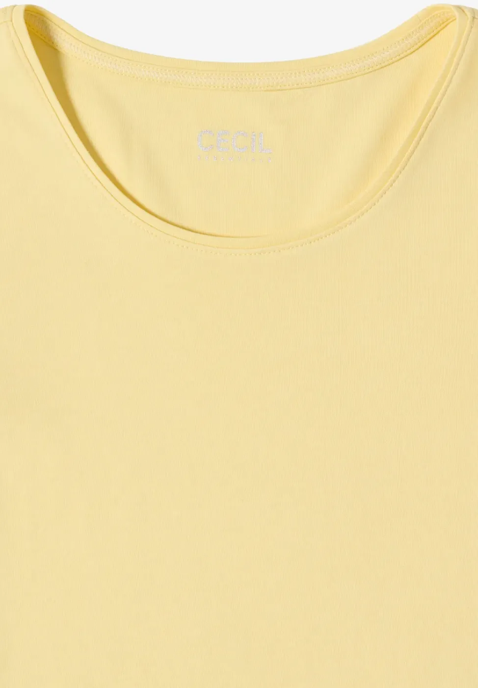 Basic T-Shirt mit Rundhals in Unifarbe