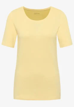 Basic T-Shirt mit Rundhals in Unifarbe