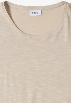 Basic T-Shirt mit Rundhals in Unifarbe
