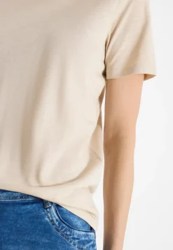 Basic T-Shirt mit Rundhals in Unifarbe