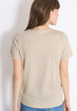 Basic T-Shirt mit Rundhals in Unifarbe