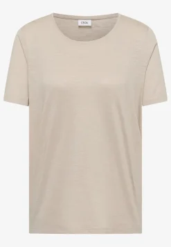 Basic T-Shirt mit Rundhals in Unifarbe