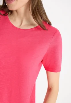 Basic T-Shirt mit Rundhals in Unifarbe