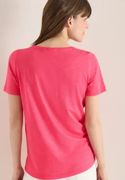 Basic T-Shirt mit Rundhals in Unifarbe