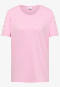 Basic T-Shirt mit Rundhals in Unifarbe