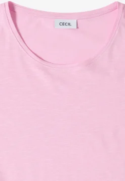 Basic T-Shirt mit Rundhals in Unifarbe