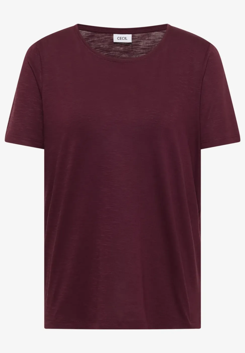 Basic T-Shirt mit Rundhals in Unifarbe