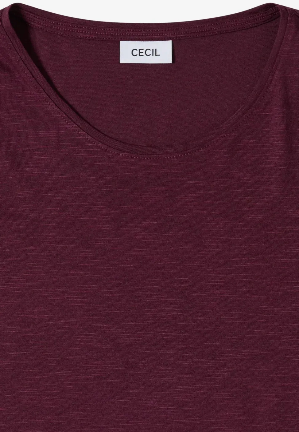 Basic T-Shirt mit Rundhals in Unifarbe