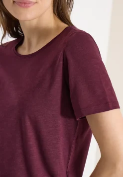 Basic T-Shirt mit Rundhals in Unifarbe