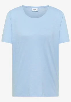Basic T-Shirt mit Rundhals in Unifarbe