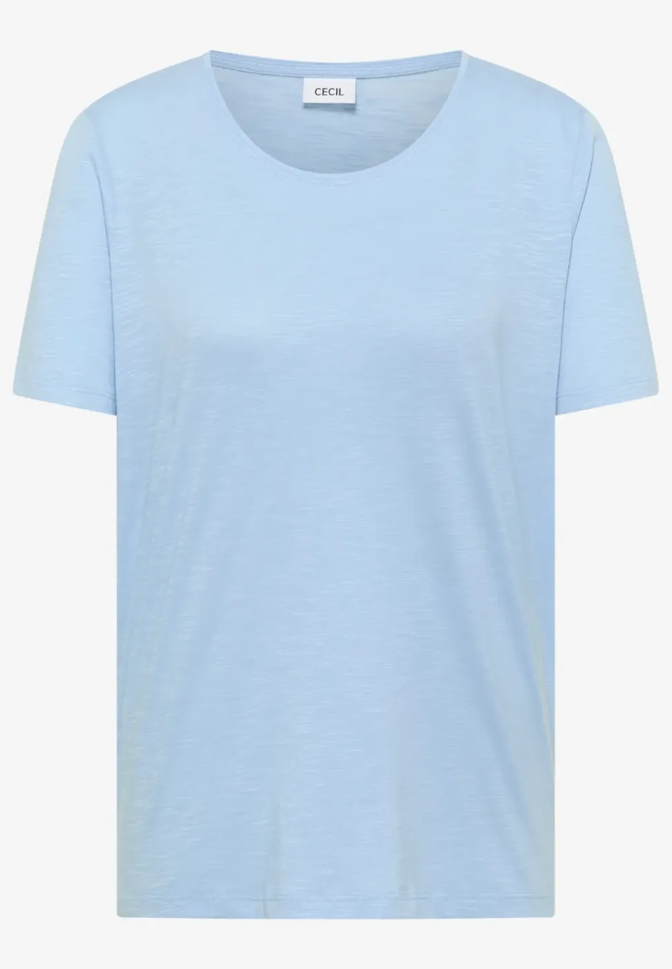 Basic T-Shirt mit Rundhals in Unifarbe