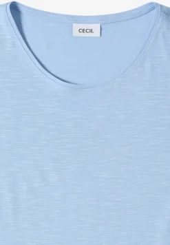Basic T-Shirt mit Rundhals in Unifarbe