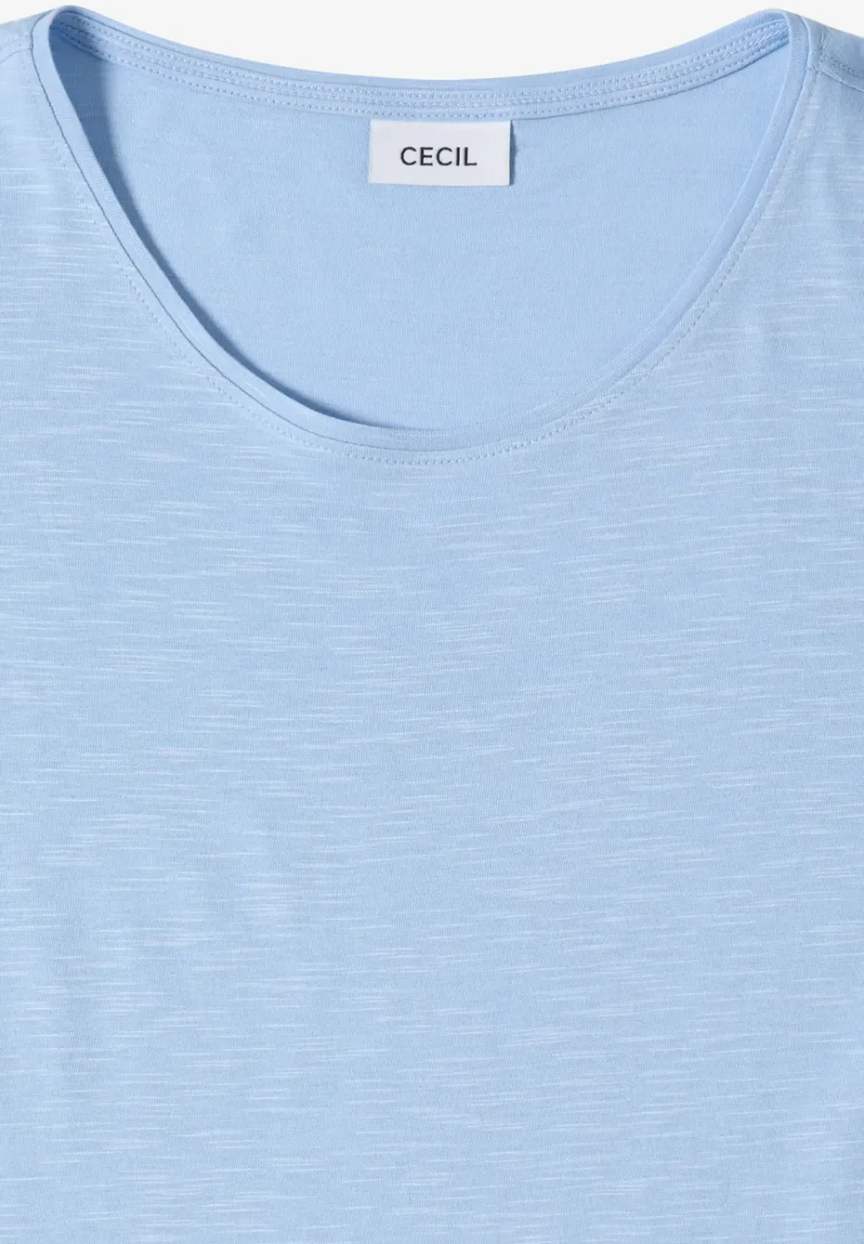 Basic T-Shirt mit Rundhals in Unifarbe