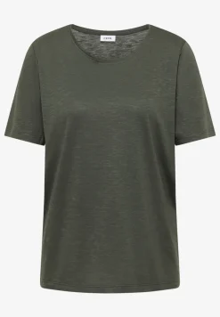 Basic T-Shirt mit Rundhals in Unifarbe