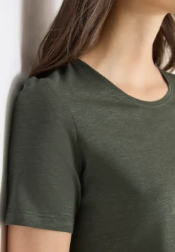 Basic T-Shirt mit Rundhals in Unifarbe