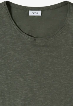 Basic T-Shirt mit Rundhals in Unifarbe