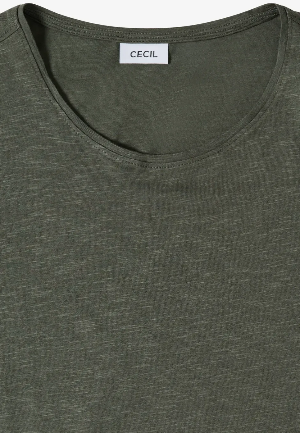 Basic T-Shirt mit Rundhals in Unifarbe