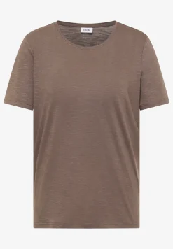 Basic T-Shirt mit Rundhals in Unifarbe