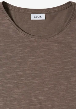 Basic T-Shirt mit Rundhals in Unifarbe