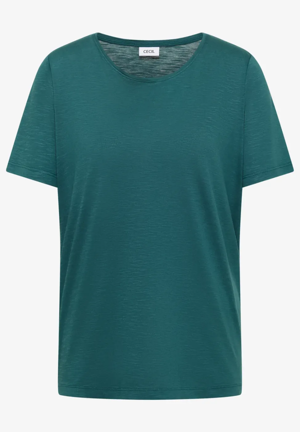 Basic T-Shirt mit Rundhals in Unifarbe