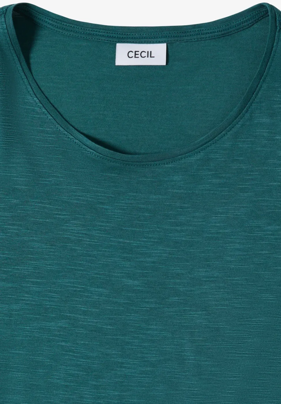 Basic T-Shirt mit Rundhals in Unifarbe