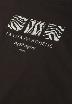 Basic T-Shirt mit Rundhals und Print