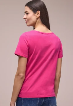 Basic T-Shirt mit Rundhals und Print