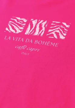 Basic T-Shirt mit Rundhals und Print