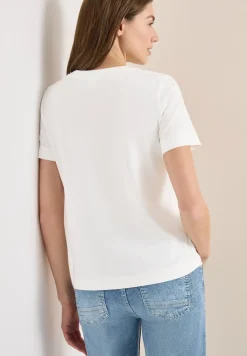Basic T-Shirt mit Rundhals und Print