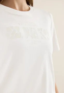Basic T-Shirt mit Rundhals und Print
