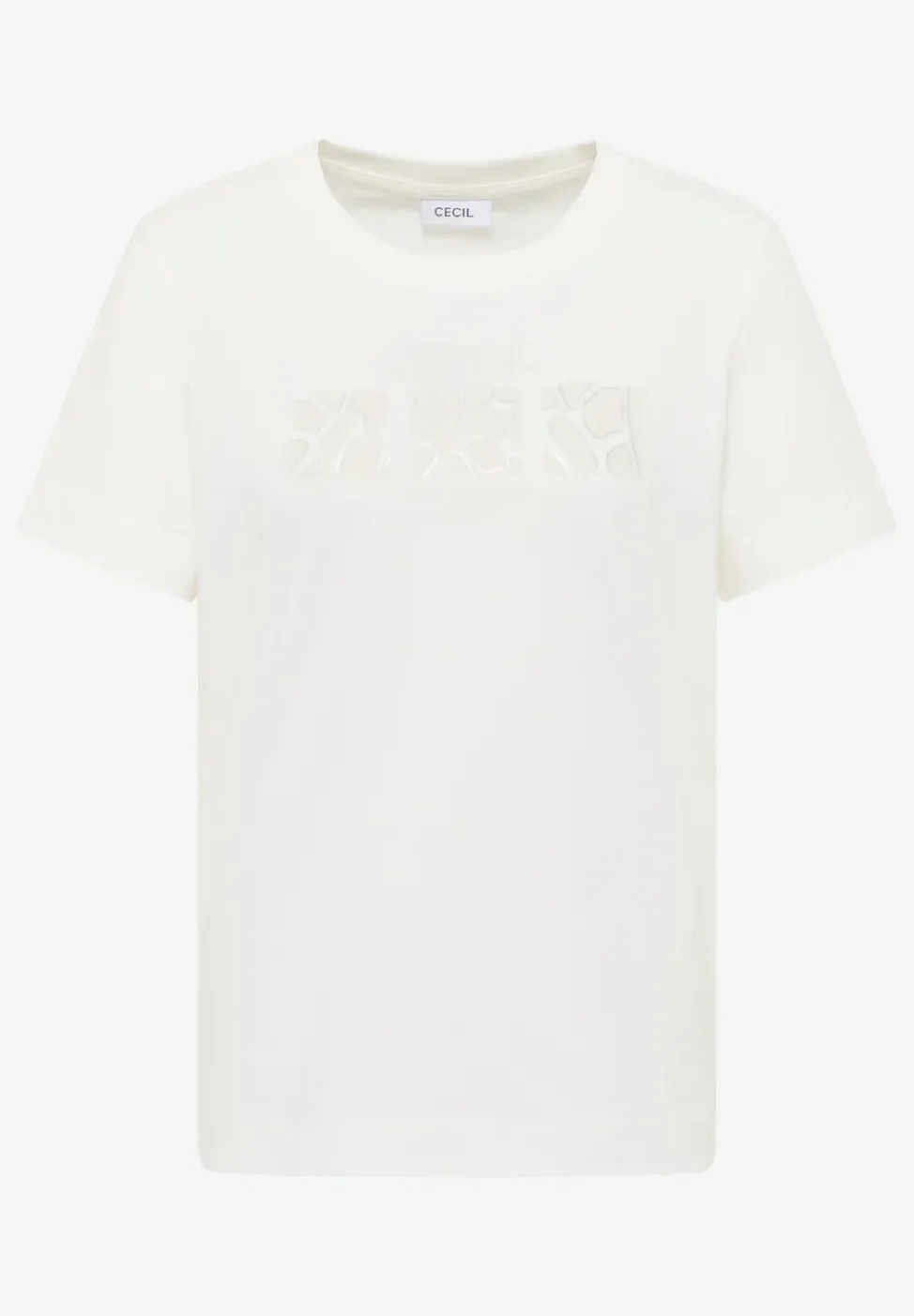 Basic T-Shirt mit Rundhals und Print