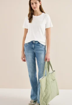 Basic T-Shirt mit Rundhals und Print