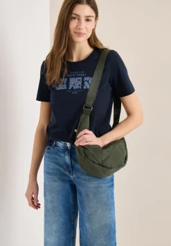 Basic T-Shirt mit Rundhals und Print