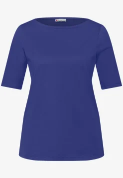 Basic T-Shirt mit U-Boot-Ausschnitt