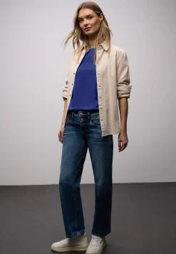 Basic T-Shirt mit U-Boot-Ausschnitt