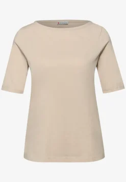 Basic T-Shirt mit U-Boot-Ausschnitt