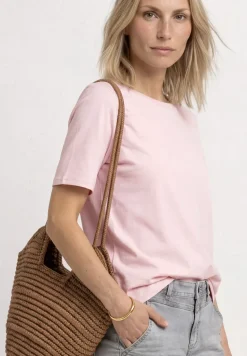 Basic T-Shirt mit U-Boot-Ausschnitt