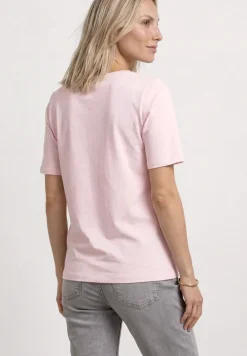 Basic T-Shirt mit U-Boot-Ausschnitt