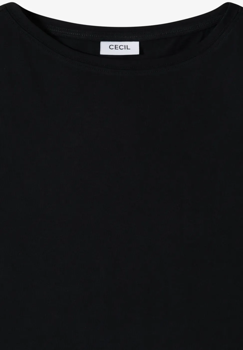 Basic T-Shirt mit U-Boot-Ausschnitt